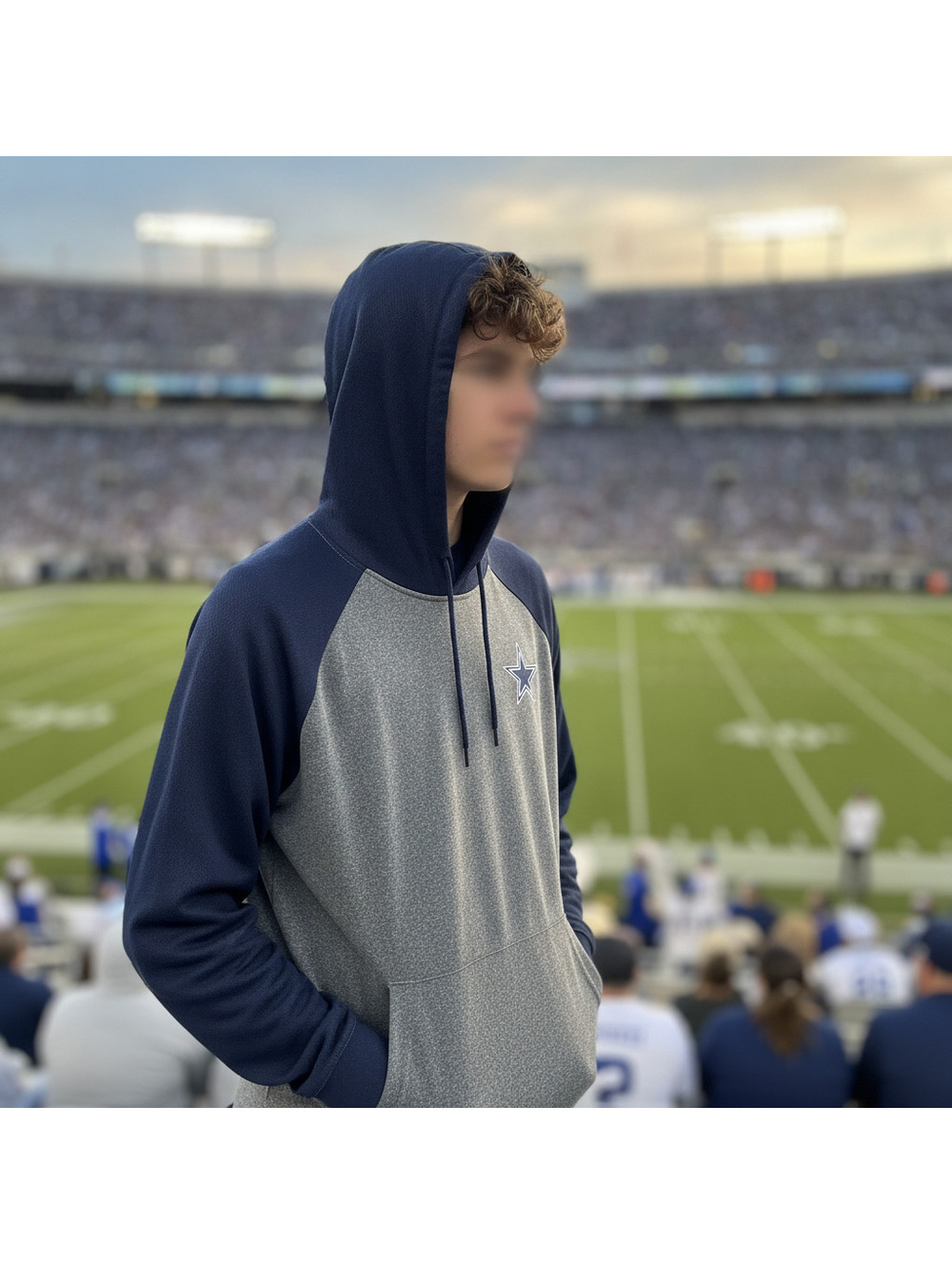 Antigua Lightweight Hoodie with Cowboys logo